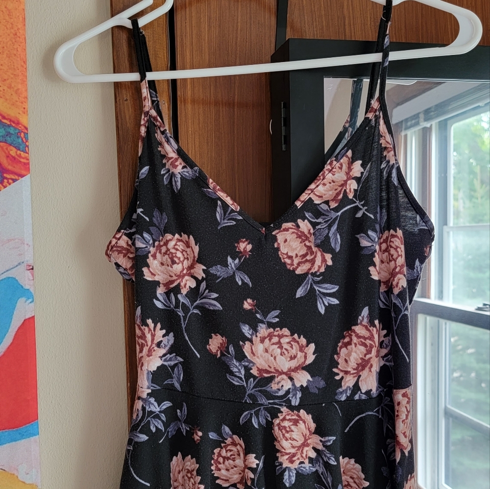 HP🎉 ✨ Forever 21 Peony Print Casual Dress - Size M - Picture 3 of 9